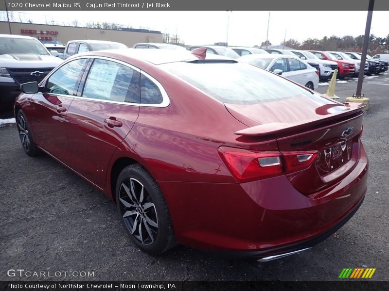 Cajun Red Tintcoat / Jet Black 2020 Chevrolet Malibu RS