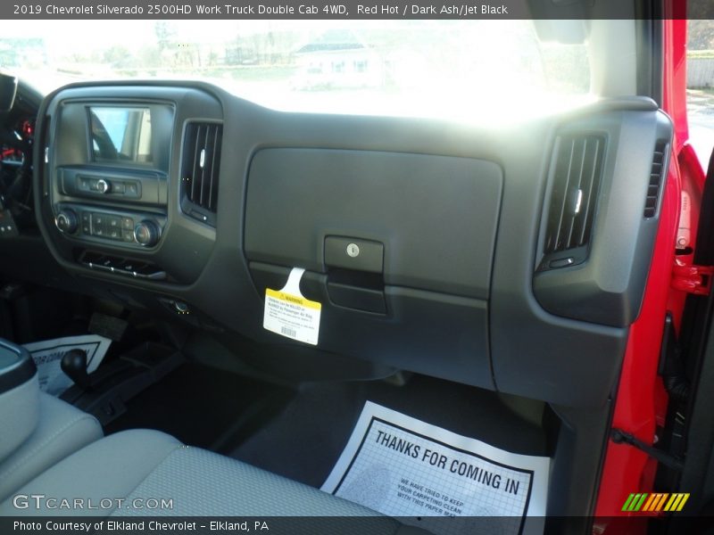 Red Hot / Dark Ash/Jet Black 2019 Chevrolet Silverado 2500HD Work Truck Double Cab 4WD