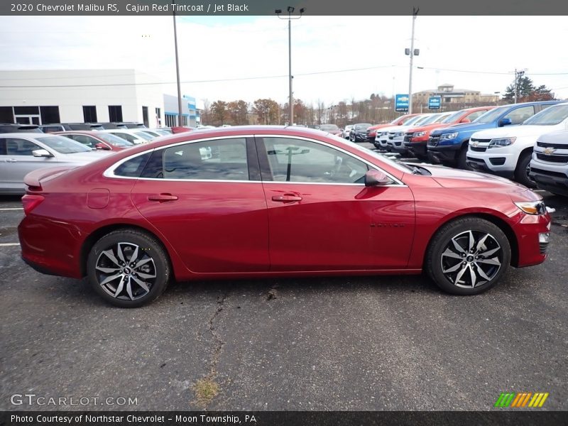 Cajun Red Tintcoat / Jet Black 2020 Chevrolet Malibu RS