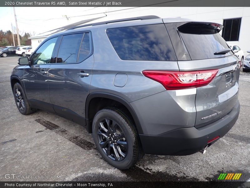 Satin Steel Metallic / Jet Black 2020 Chevrolet Traverse RS AWD