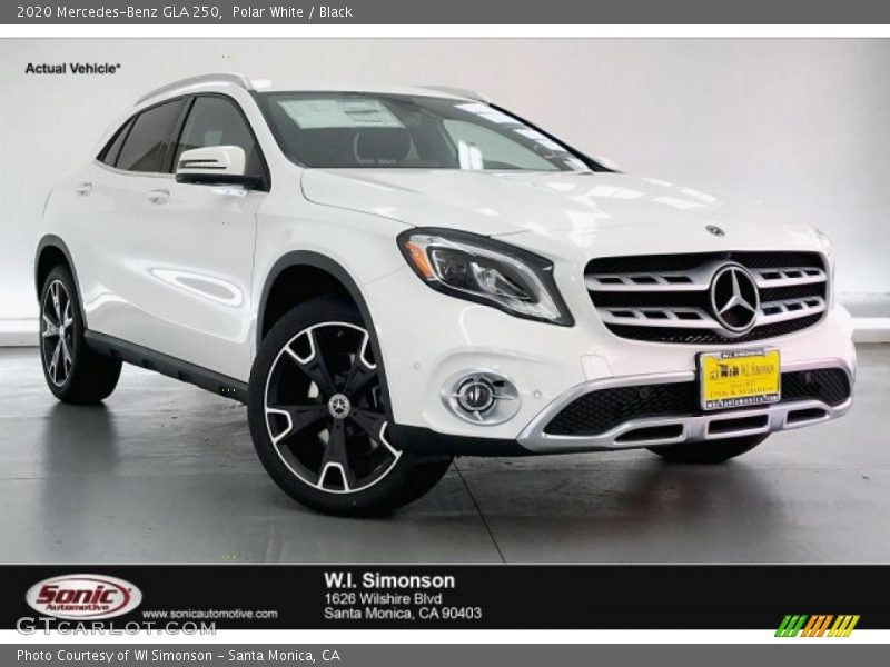 Polar White / Black 2020 Mercedes-Benz GLA 250