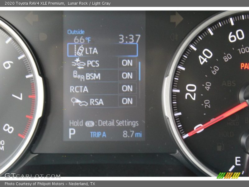 Lunar Rock / Light Gray 2020 Toyota RAV4 XLE Premium