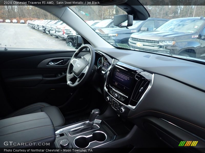 Satin Steel Metallic / Jet Black 2020 Chevrolet Traverse RS AWD