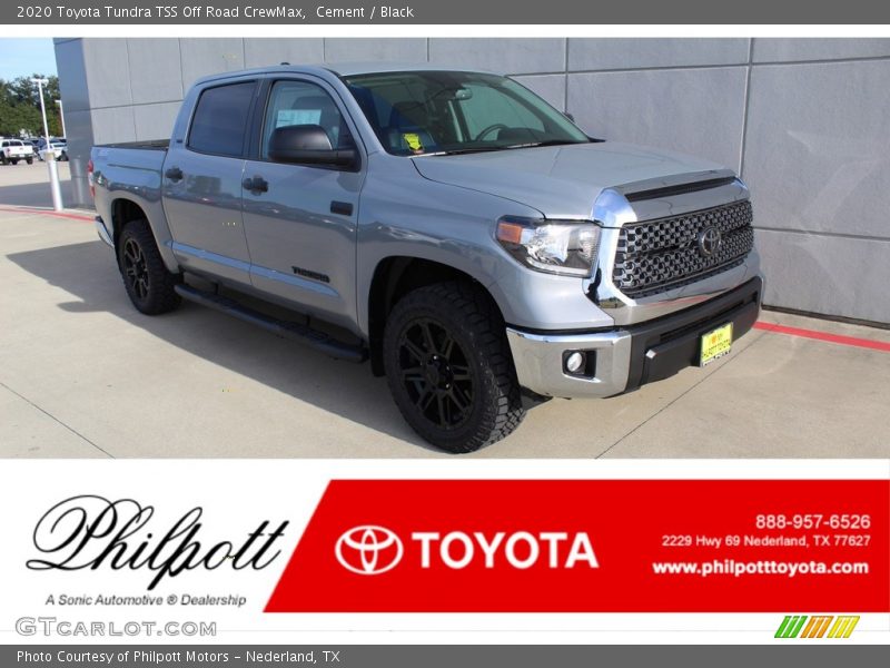 Cement / Black 2020 Toyota Tundra TSS Off Road CrewMax