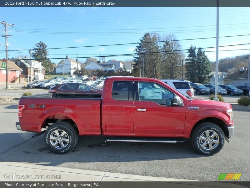 Ruby Red / Earth Gray 2019 Ford F150 XLT SuperCab 4x4