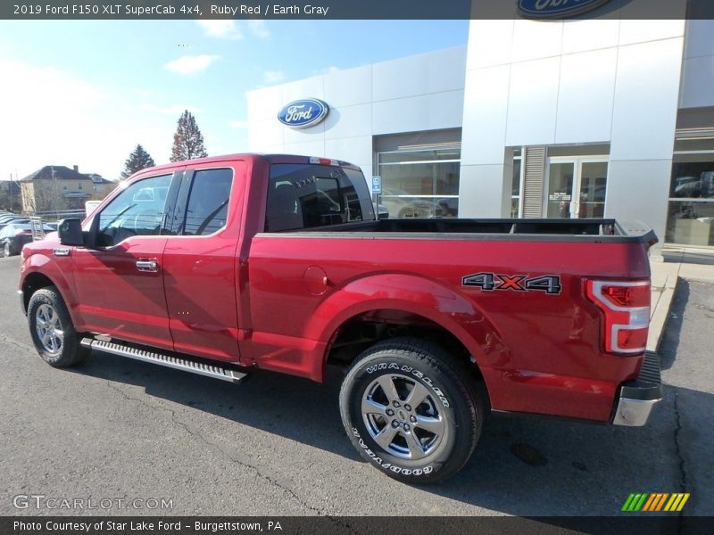 Ruby Red / Earth Gray 2019 Ford F150 XLT SuperCab 4x4