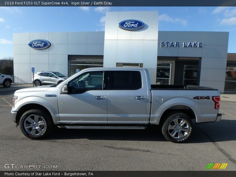 Ingot Silver / Earth Gray 2019 Ford F150 XLT SuperCrew 4x4