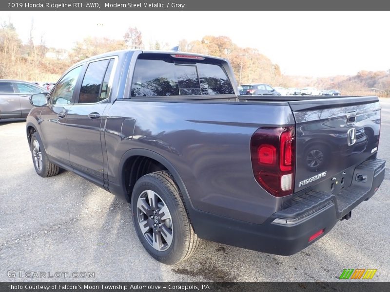 Modern Steel Metallic / Gray 2019 Honda Ridgeline RTL AWD