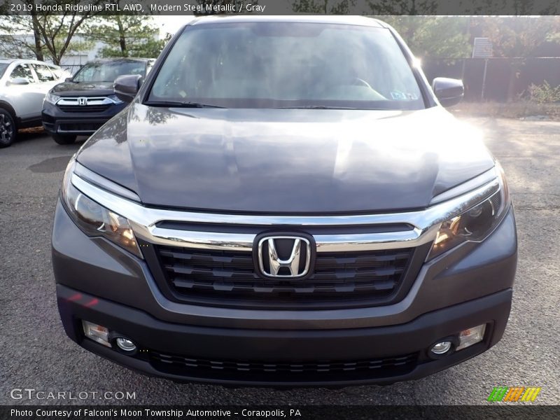 Modern Steel Metallic / Gray 2019 Honda Ridgeline RTL AWD