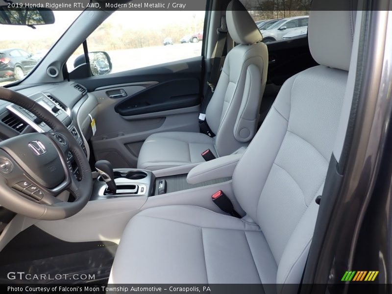 Modern Steel Metallic / Gray 2019 Honda Ridgeline RTL AWD