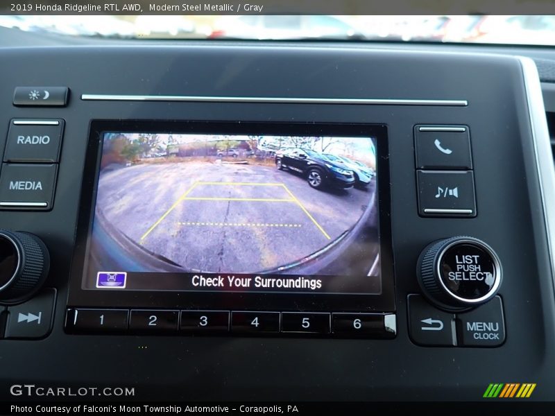 Modern Steel Metallic / Gray 2019 Honda Ridgeline RTL AWD