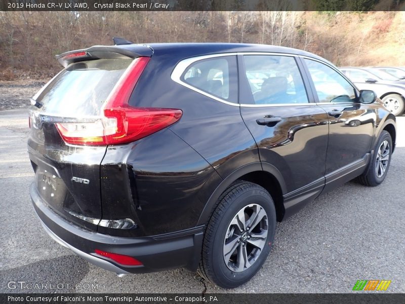 Crystal Black Pearl / Gray 2019 Honda CR-V LX AWD