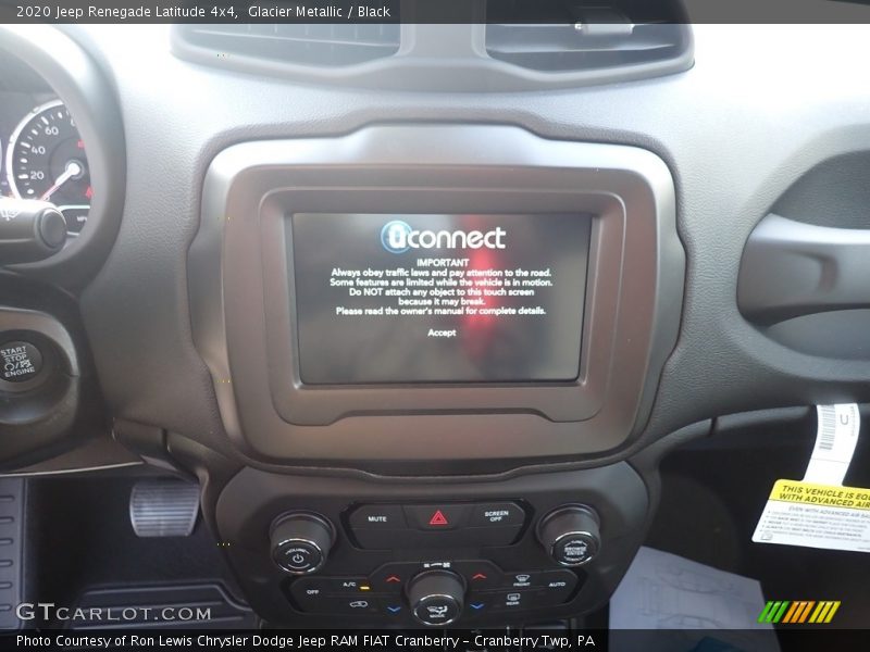 Glacier Metallic / Black 2020 Jeep Renegade Latitude 4x4