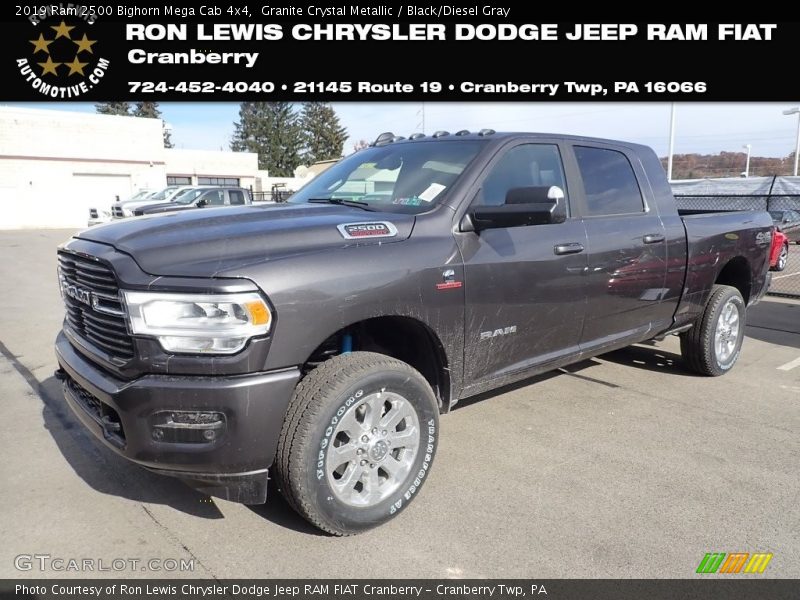 Granite Crystal Metallic / Black/Diesel Gray 2019 Ram 2500 Bighorn Mega Cab 4x4