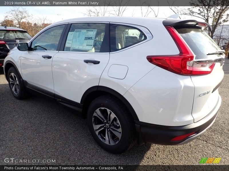 Platinum White Pearl / Ivory 2019 Honda CR-V LX AWD