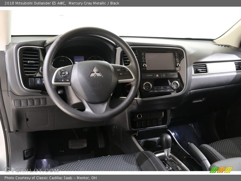 Mercury Gray Metallic / Black 2018 Mitsubishi Outlander ES AWC