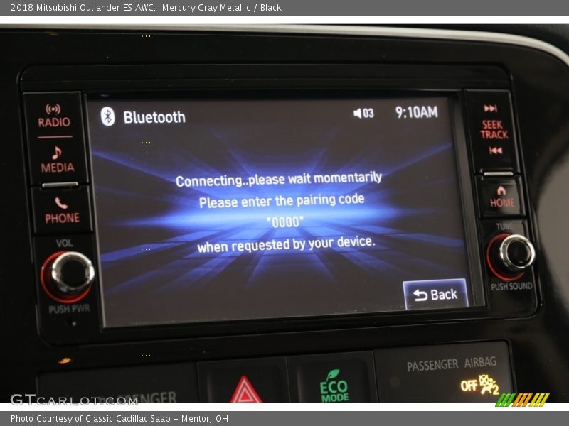 Mercury Gray Metallic / Black 2018 Mitsubishi Outlander ES AWC