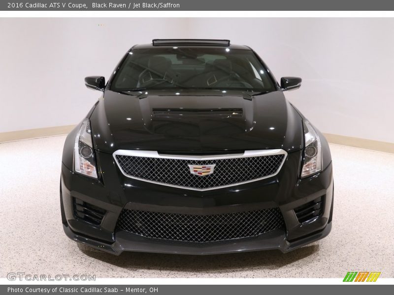 Black Raven / Jet Black/Saffron 2016 Cadillac ATS V Coupe