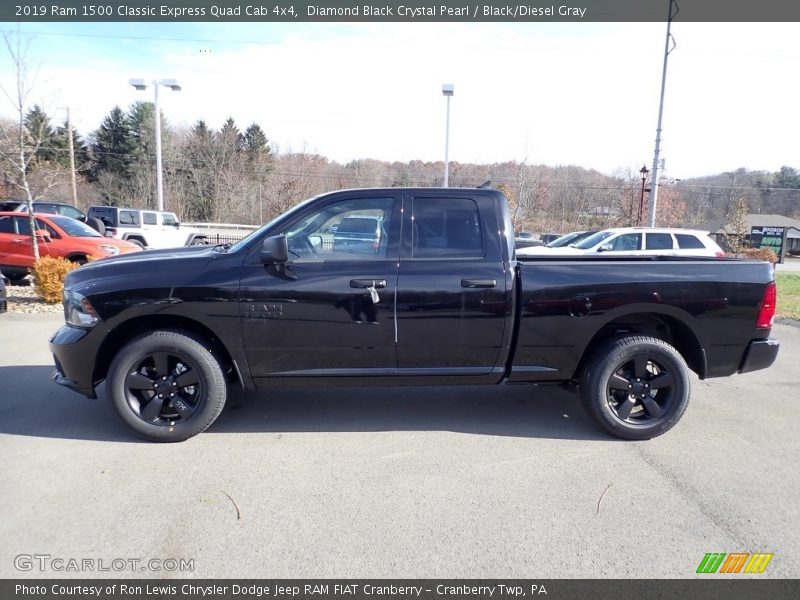 Diamond Black Crystal Pearl / Black/Diesel Gray 2019 Ram 1500 Classic Express Quad Cab 4x4