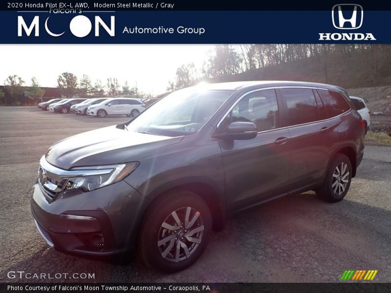 Modern Steel Metallic / Gray 2020 Honda Pilot EX-L AWD