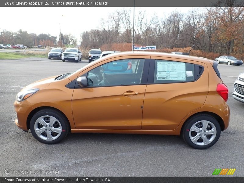 Orange Burst Metallic / Jet Black 2020 Chevrolet Spark LS