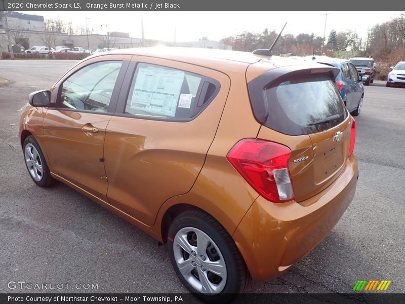 Orange Burst Metallic / Jet Black 2020 Chevrolet Spark LS