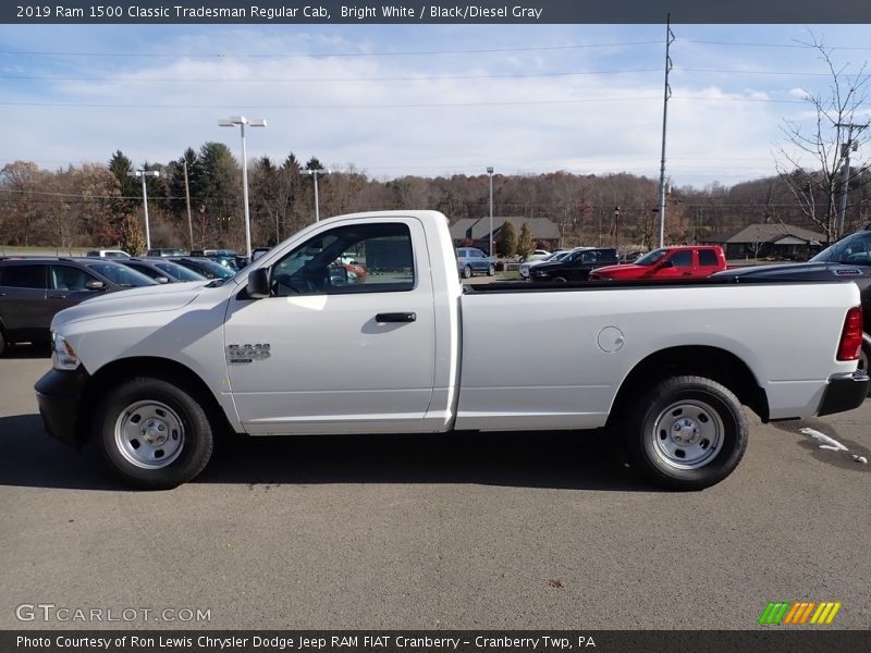 Bright White / Black/Diesel Gray 2019 Ram 1500 Classic Tradesman Regular Cab
