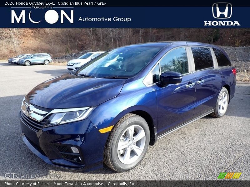 Obsidian Blue Pearl / Gray 2020 Honda Odyssey EX-L