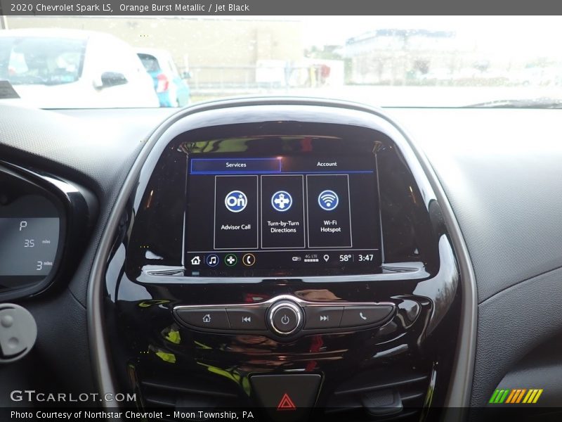 Orange Burst Metallic / Jet Black 2020 Chevrolet Spark LS