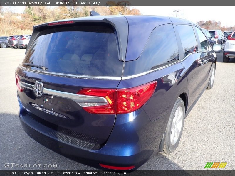 Obsidian Blue Pearl / Gray 2020 Honda Odyssey EX-L
