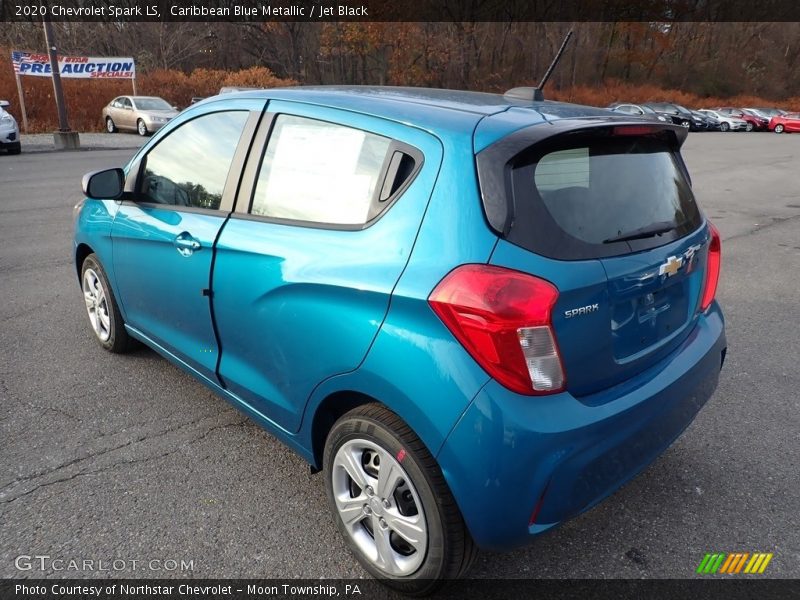 Caribbean Blue Metallic / Jet Black 2020 Chevrolet Spark LS