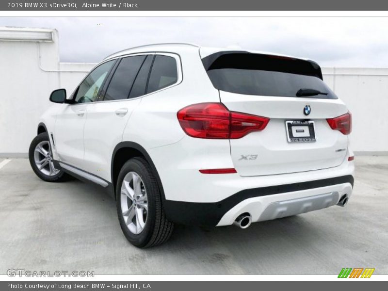 Alpine White / Black 2019 BMW X3 sDrive30i
