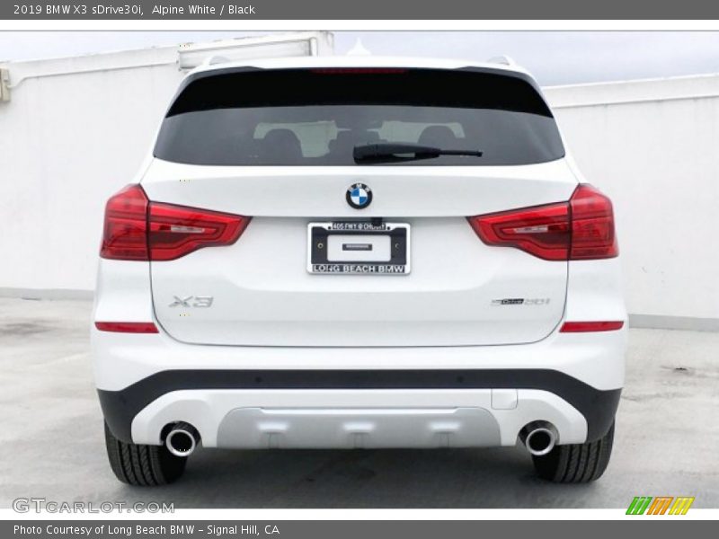 Alpine White / Black 2019 BMW X3 sDrive30i