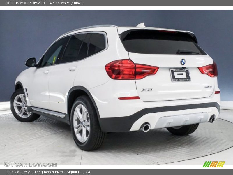 Alpine White / Black 2019 BMW X3 sDrive30i