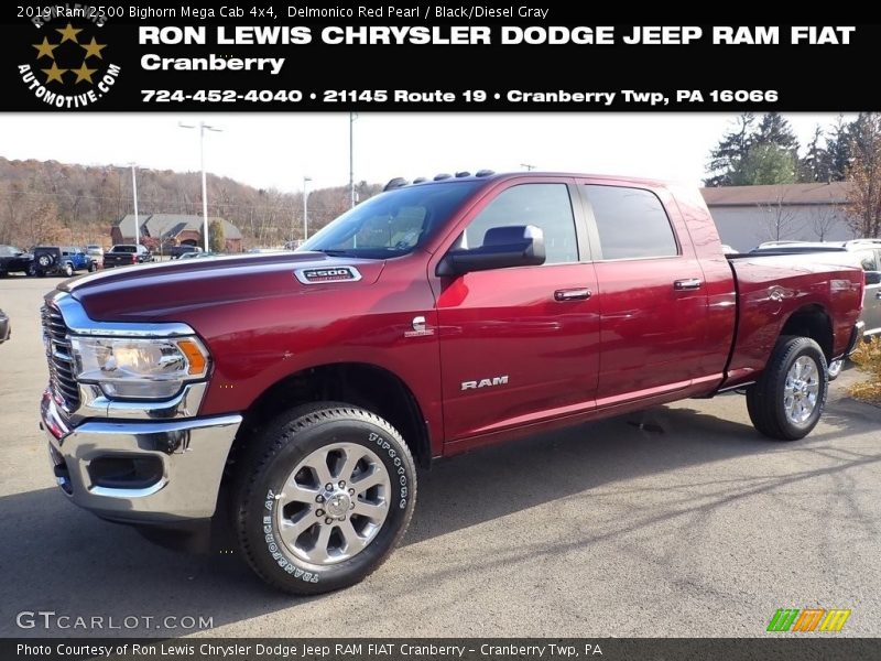 Delmonico Red Pearl / Black/Diesel Gray 2019 Ram 2500 Bighorn Mega Cab 4x4