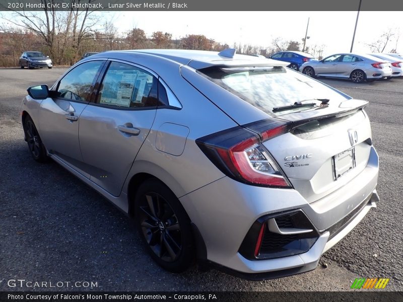 Lunar Silver Metallic / Black 2020 Honda Civic EX Hatchback