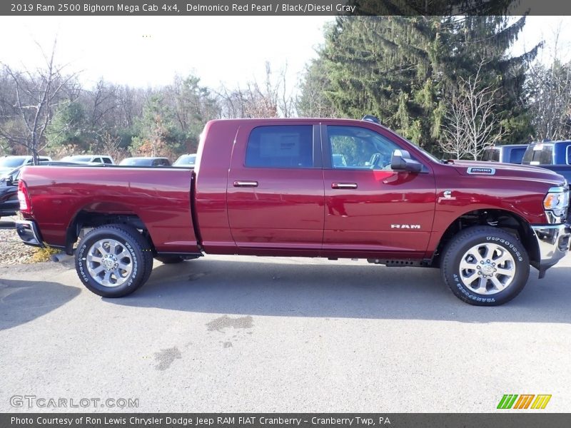 Delmonico Red Pearl / Black/Diesel Gray 2019 Ram 2500 Bighorn Mega Cab 4x4