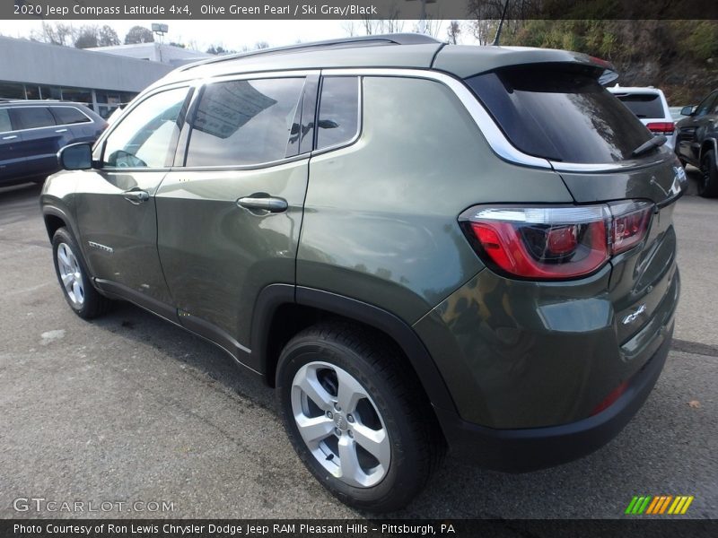 Olive Green Pearl / Ski Gray/Black 2020 Jeep Compass Latitude 4x4