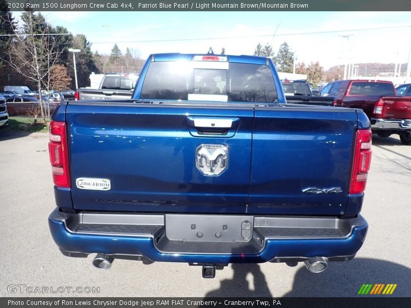 Patriot Blue Pearl / Light Mountain Brown/Mountain Brown 2020 Ram 1500 Longhorn Crew Cab 4x4