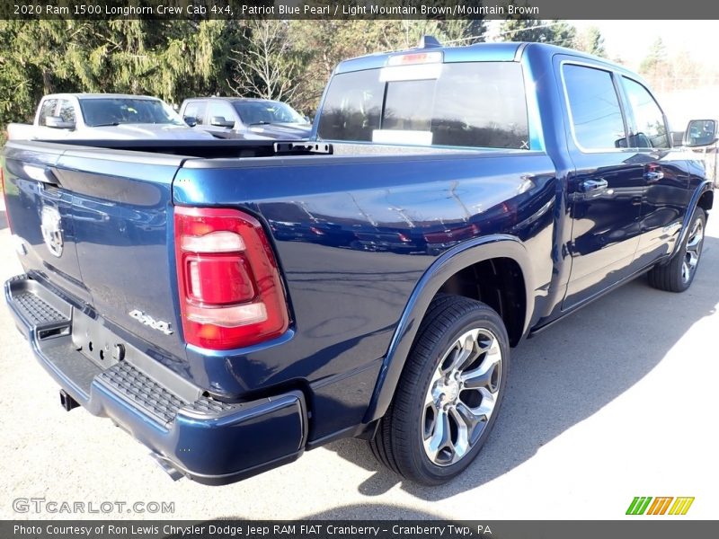 Patriot Blue Pearl / Light Mountain Brown/Mountain Brown 2020 Ram 1500 Longhorn Crew Cab 4x4