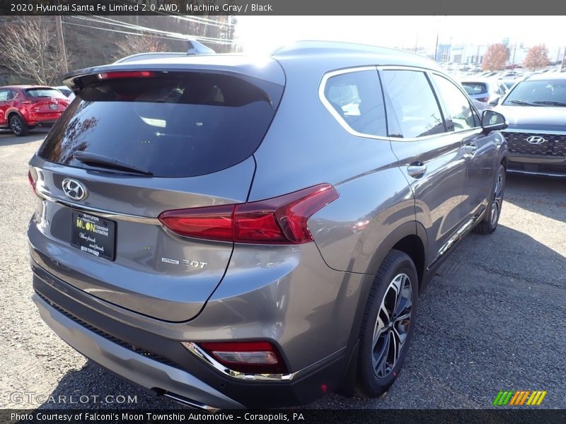 Machine Gray / Black 2020 Hyundai Santa Fe Limited 2.0 AWD