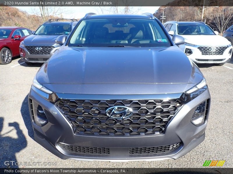 Machine Gray / Black 2020 Hyundai Santa Fe Limited 2.0 AWD