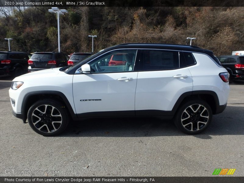 White / Ski Gray/Black 2020 Jeep Compass Limted 4x4