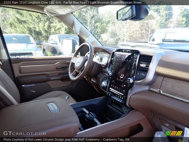 Patriot Blue Pearl / Light Mountain Brown/Mountain Brown 2020 Ram 1500 Longhorn Crew Cab 4x4