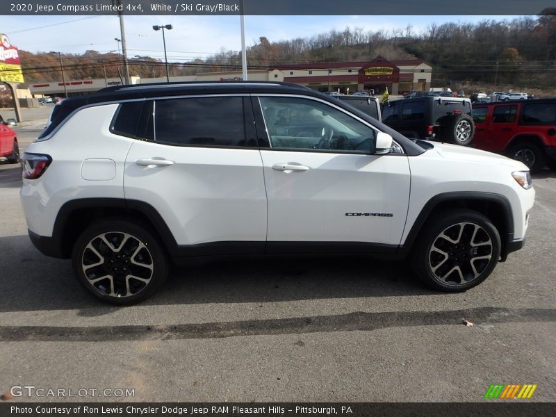White / Ski Gray/Black 2020 Jeep Compass Limted 4x4