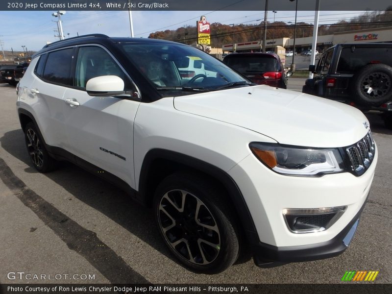 White / Ski Gray/Black 2020 Jeep Compass Limted 4x4