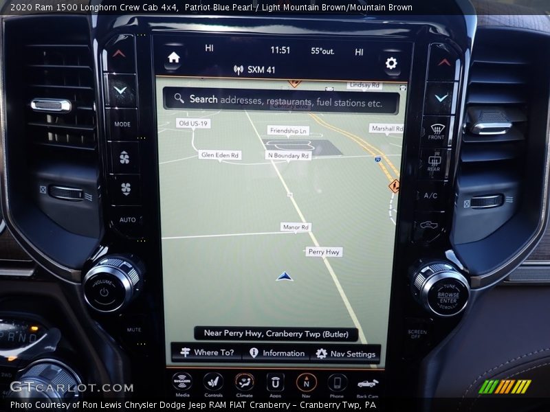 Navigation of 2020 1500 Longhorn Crew Cab 4x4