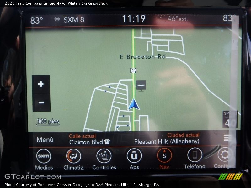 Navigation of 2020 Compass Limted 4x4