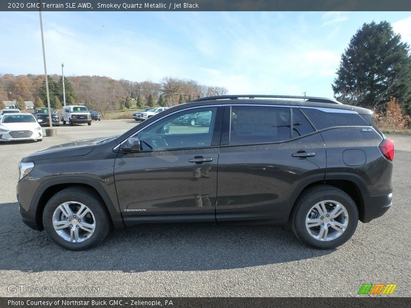 Smokey Quartz Metallic / Jet Black 2020 GMC Terrain SLE AWD