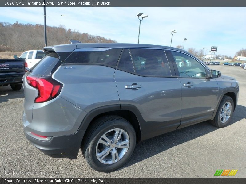 Satin Steel Metallic / Jet Black 2020 GMC Terrain SLE AWD
